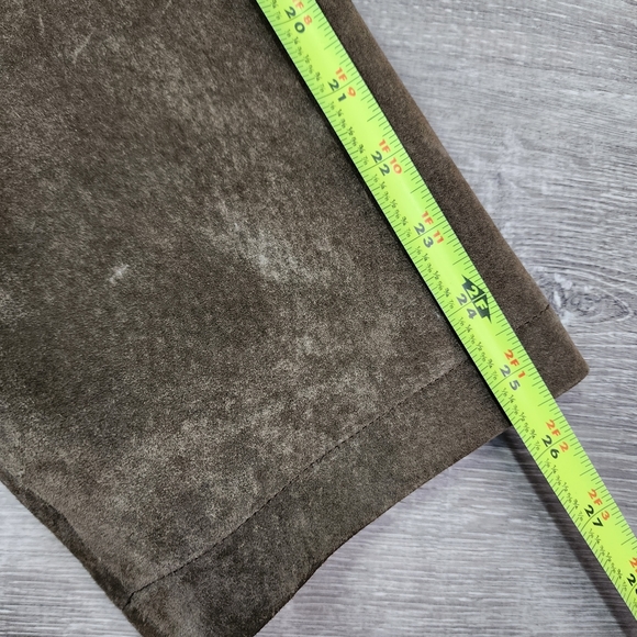 NEWPORT HARBOR Brown Suede Leather Mid Coat Jacket Men's Size XXL - Picture 6 of 16